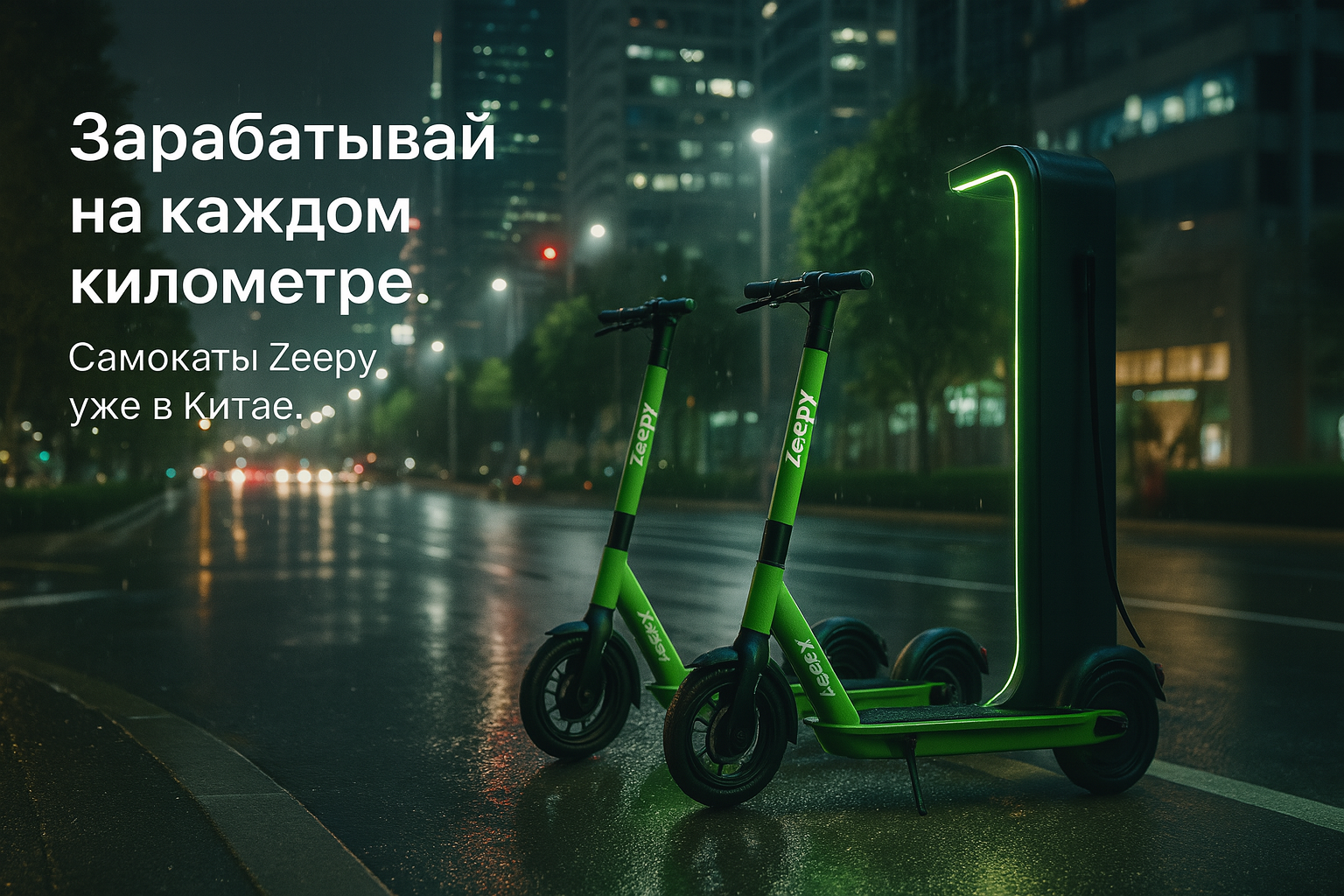 Самокаты Zeepy на улицах